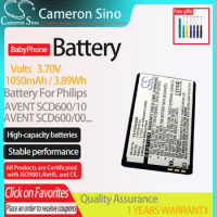 CameronSino Battery for Philips AVENT SCD600,AVENT SCD600/10,Avent SCD610,AVENT SCD600/00 fits 1ICP06/35/54.BabyPhone Battery.