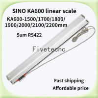 SINO KA-600 1600 1700 1800 1900 2000 2100 2200mm 5um RS422 DRO Linear Glass Scale KA600 Optical Encoder for Milling Lathe Grinde