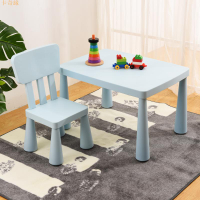 幼兒園兒童桌椅學習桌椅書桌方桌游戲桌可愛加厚寶寶桌