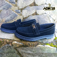 ABR 18 SEPATU LOAFERS HITAM SUEDE PRIA WANITA BERBAGAI UKURAN READY STOCK Kualitas Terbaik Shoes