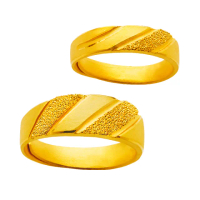 【元大珠寶】買一送金珠黃金9999對戒真愛時分黃金戒指(2.59錢正負5厘)
