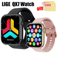 For LIGE QX7 Strap Smart watch Women men Silicone Band Smart Watch soft Sports Bracelet Screen protector film