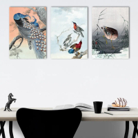 Poster Papan Lukisan Burung Hiasan Dinding Vintage Antik Kuno 20X28 CM