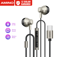 AMINO TYPE C Headset Handsfree Wired Earphone Mic EP09 TYPE-C Jack Microphone Headset Bass In Ear St