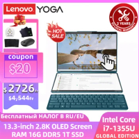 2023 Lenovo YOGA Book 9i Slim Laptop Integrated Graphics i7-1355U 16GB 1TB Dual Screen Touch Handwriting 2.8K 360° Flip Notebook