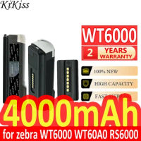 KiKiss Battery 4000mAh for zebra WT6000 WT60A0 RS6000 BT000262A01 BTRY-NWTRS-33MA-01