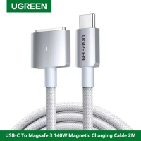 UGREEN For USB-C To Magsafe 3 Magnetic Charging Cable 140W 2m Nylon Braided For Apple Macbook Pro Ai