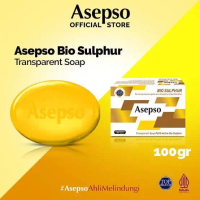 ASEPSO BIO SULPHUR TRANSPARANT 100 GR SABUN UNTUK JERAWAT