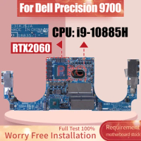 18835-1 For DELL Precision 9700 Laptop Motherboard i9-10885H RTX2060 CN-0MKYVR 0RW8NK Notebook Mainboard