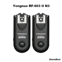 Yongnuo RF-603 II N3, RF603 II RF 603 II Flash Trigger 2 Transceivers for Nikon D600 D610 D90 D5000 D5100 D3100 D3200 D7000
