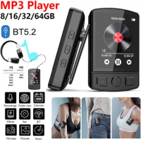 1.8 inch MP3 MP4 Music Player Clip Mini Walkman Bluetooth-Compatible 5.2 MP3 Player Support FM Radio/E-Book/Voice Recorder/Clock