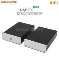 Split HIFI NAP250 MOD 2SC5200 Stereo Power amplifier 80W+80W Base On NAIM