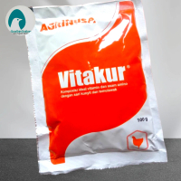 Vitamin herbal kunyit temulawak ternak unggas VITAKUR 100 gram Agrinus