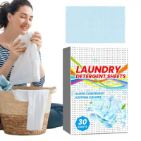 Washing Detergent Sheets Quick Dissolving Concentrated Washing Powder Laundry Soap eco friendly Detergent Sheets for washing