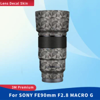 For SONY FE 90mm F2.8 MACRO G Decal Skin Vinyl Wrap Film Camera Lens Body Protective Sticker Protector Coat FE2.8\90MACRO G