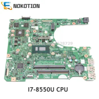 NOKOTION for DELL Inspiron 15 3567 laptop motherboard I7-8550U CPU TM520 17841-SC 448.0DR05.00SC 17841-1 WX2RR CN-45DR09 45DR09