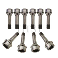 TITST Grade5 Forged Titanium wheel bolt with floating waher M14*1.5Pitch*52MM Long For Racing Car (one lot=20pcs)