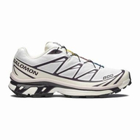 SALOMON - XT-6, Unisex Sportstyle Shoes, White / Vanilla Ice / Plum Perfect - Sepatu Sportstyle Pria