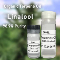 Organic 10-30ML size food grade 98.9% purity linalool terpenes oil suit for makes flavor cosmetics or perfume or Aromatherapy