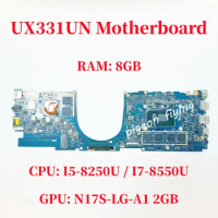 UX331UN Mainboard For ASUS UX331UA UX331UN UX331UAL Laptop Motherboard CPU:I5 I7 8Th Gen GPU: N17S-LG-A1 2G RAM: 8G 100% Test OK