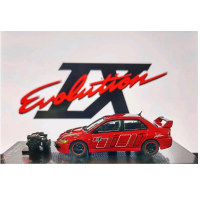 MiniScale 1:64 CM Model,Mitsubishi Lancer Evolution IV dengan Miniatur Mesin Engine. Toy Diecast