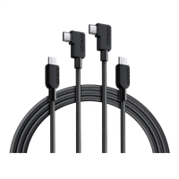【ANKER】官方授權直營 B81L6 2入組 240W Type C to Type C 編織線 1.8M(90度接頭不卡手)