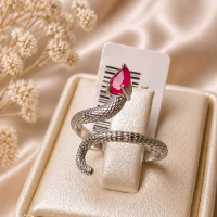 Cincin Ruby Ring Dengan Adjustable Ring Natural ruby