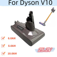 For Dyson V10 SV12 Rechargeable Battery 25.2V 6000/8000/10000mAh Cyclone Vacuum Cleaner Battery