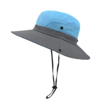 Folding Bucket Hat Summer Uv Protection Sun Hat Waterproof Wide Brim Men's Uv Protection Hat Outdoor Waterproof Hat Comfortable