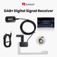 Junsun Car Radio DAB+ Amplified Antenna Adapter for Car Stereo Android 8/ 9/10/11 Car Accessories
