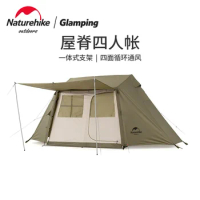 Naturehike Automatic Ridge Tent Village 5.0 Tent Of The Family Outdoor Camping Folding Tent For 3-4 People NH21ZP009
