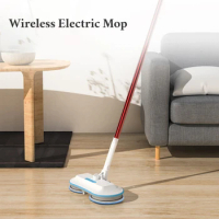 ECHOME Wireless Electric Mop Automatic Rotating Cleaning Double Head Tray Waterproof Household Mopping Machine Electric Sweeper