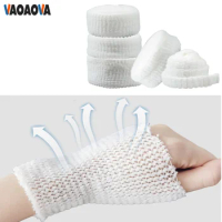1 Roll Elastic Net Tubular Gauze Fix Breathable Bandage Retainer For Wound Dressing Adults Forearm Wrist Elbow Knee Ankle Kids