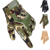 Tactical Military Gloves Half Finger Paintball Airsoft Shot Combat Anti-Skid Men Bicycle Full Finger Gloves Protective Gear
