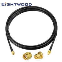 Eightwood LoRa Antenna Cable RP-SMA Male to Female ALMR240 Coaxial for LoRaWan Bobcat Nebra RAK Helium Hotspot HNT Miner Mining