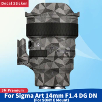 For Sigma Art 14mm F1.4 DG DN For SONY E Mount Lens Skin Anti-Scratch Protective Film Body Protector Sticker art14mm f/.4 DGDN