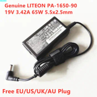 Genuine LITEON PA-1650-90 19V 3.42A 65W PA-1650-91 Power Supply AC Adapter For ASUS TOSHIBA Satellite INTEL NUC Laptop Charger