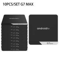 10PCS/SET iATV G7 MAX Smart TV BOX Android TV 11 Amlogic S905X4 2.4/5G WiFi 4k HDR BT Youtube Wholesales TV Prefix VS iATV Q5