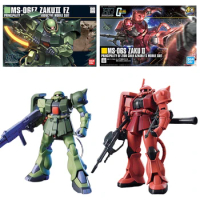 Bandai Model Kit 1/144 MS-06FZ Zaku II FZ Gundam Action Figure MS-06S Zaku 2 Anime Toys for Boys Gifts