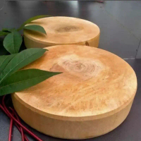 talenan daging asli kayu asem diameter 30 cm / talenan tebal / talenan kayu bulat.