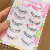 Grandma Rabbit W6 Blackened and Encrypted Girl Group False Eyelashes! U-shaped Korean-style lashes f