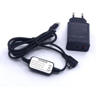 USB Type C AC-PW10AM PW10AM Power Cable+PD Charger for Sony Camera Alpha A290 A99 A77 A500 A100 A100WB A58 A57 A200 A230 NEXVG10