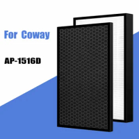 For Coway Air Purifier Storm AP-1516D AP1516D Replacement HEPA Filter and Activated Carbon Deodorizing Filter