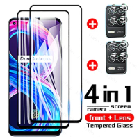 4 in 1 Realme 8 Pro Tempered Glass for oppo Realme 7 6 5 Pro 7i 6i 5i Global 7 8 5G X3 Superzoom S2 Pro Xt Screen Protector lens