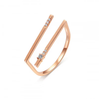 WD DIAMOND 18K金城市戒指 0.02carat