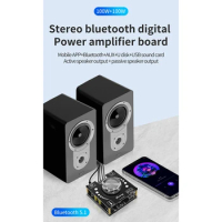 YS-AP100L Bluetooth Digital Amplifier Board 100W+100W Stereo Dual-Channel Amplifier Board Amplifier Board + DC Adapter