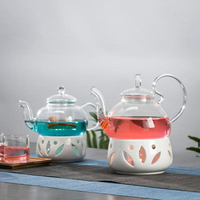 溫茶器 花茶壺保溫加熱爐陶瓷溫茶器蠟燭煮茶爐玻璃茶壺加熱底座溫茶爐