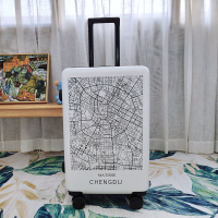 Matisse城市地圖拉桿箱 旅行箱行李箱20寸24寸網紅箱包INS國潮
