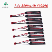 Upgrade 7.4V 2500mAh Battery for Water Gun 7.4V Split Connection battery for Airsoft BB Air Pistol Electric Toys Gun Parts