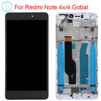 LCD For Xiaomi Redmi Note 4 Version Global Display With Frame 10 Touch 5.5" Screen Redmi Note 4X Snapdragon 625 LCD